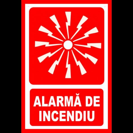 Placuta pentru alarma de incendiu