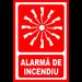 Placuta pentru alarma de incendiu
